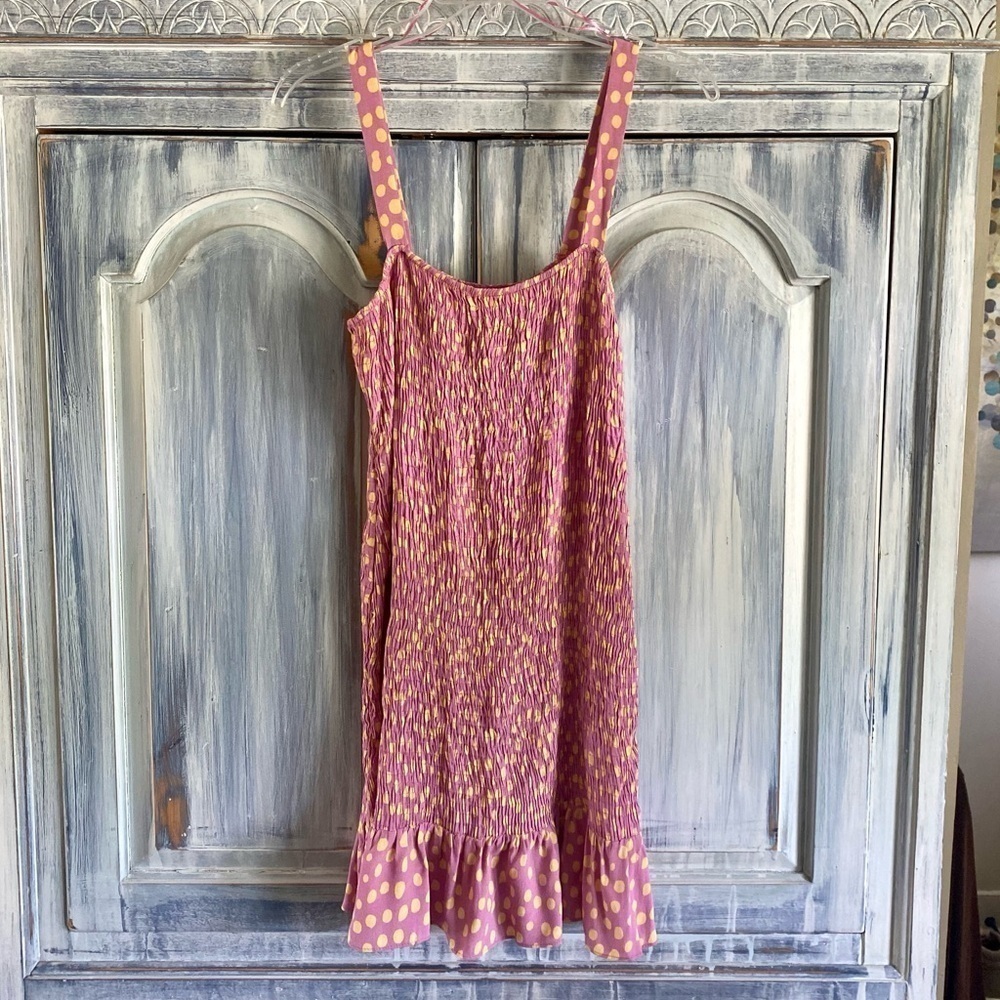 ZARA Pink and Yellow Polka Dot Sundress - Picture 3 of 9